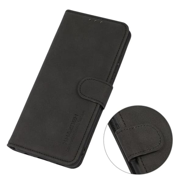 KHAZNEH Retro tegnebogsdæksel til Motorola Moto G32 4G Black