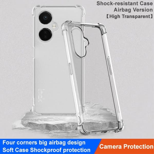 IMAK fire hjørner airbag TPU - dæksel til OnePlus Nord CE 3 Transparent