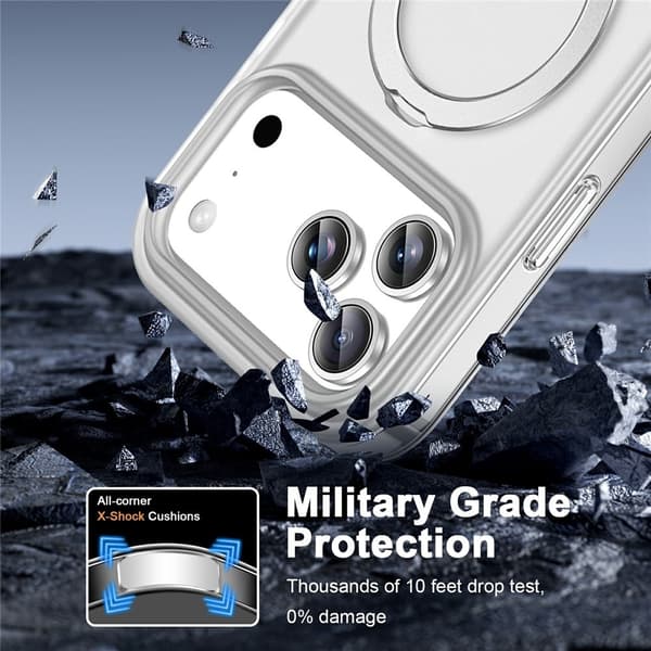Puhelinkotelo näytönsuojalla iPhone 18 Pro Max / 17 Pro Max puhelimille Transparent