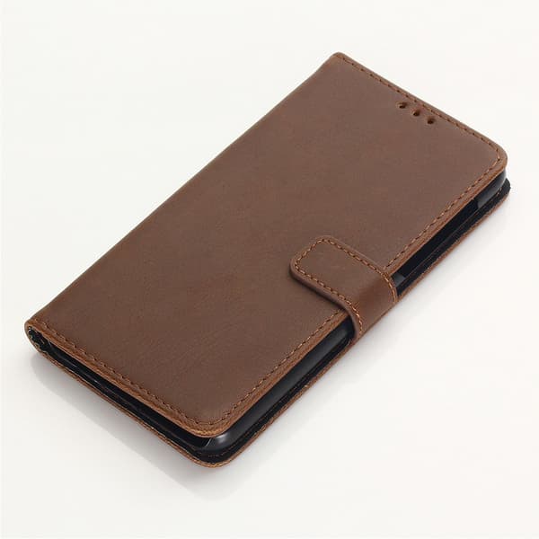 Retro Style Wallet Stand Kansi - OnePlus 7 - Coffee Brown