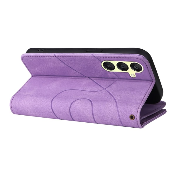 KT Multifunksjons Serie-5 Telefonveske for Samsung Galaxy A25 Purple