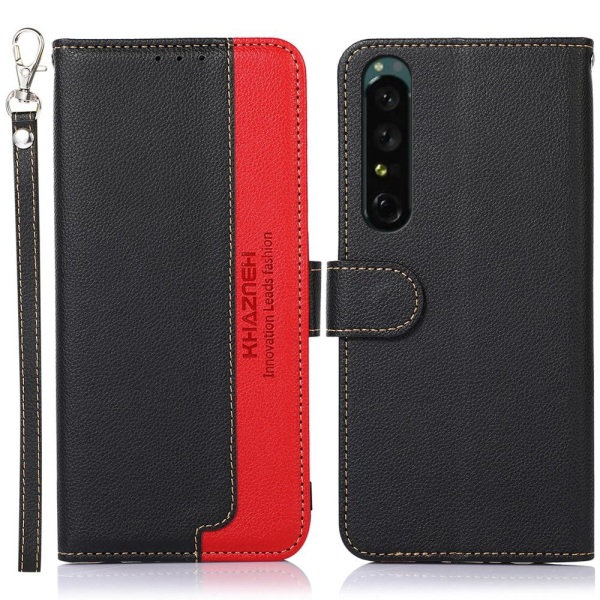 KHAZNEH Telefoncover til Sony Xperia 1 V - Sort/Rød Black