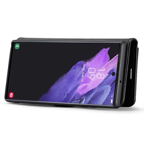 DG.MING 2 i 1 Plånboksfodral till Samsung Galaxy S25 Ultra Svart