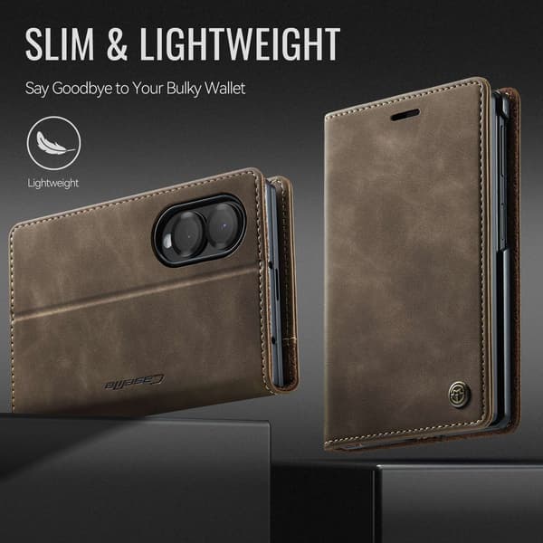 CASEME Telefonplånboksfodral till Samsung Galaxy Z Fold8 Brun