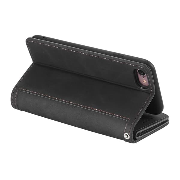 Til iPhone 17e / 16e Deksel med Glidelås og 9 Kortspor Black