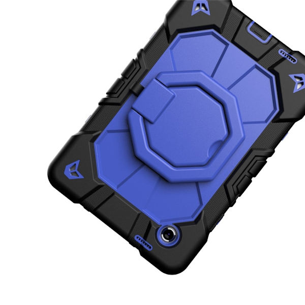 Til Samsung Galaxy Tab A11+ Etui PC+Silikone Tablet Cover Black + Blue Multicolor