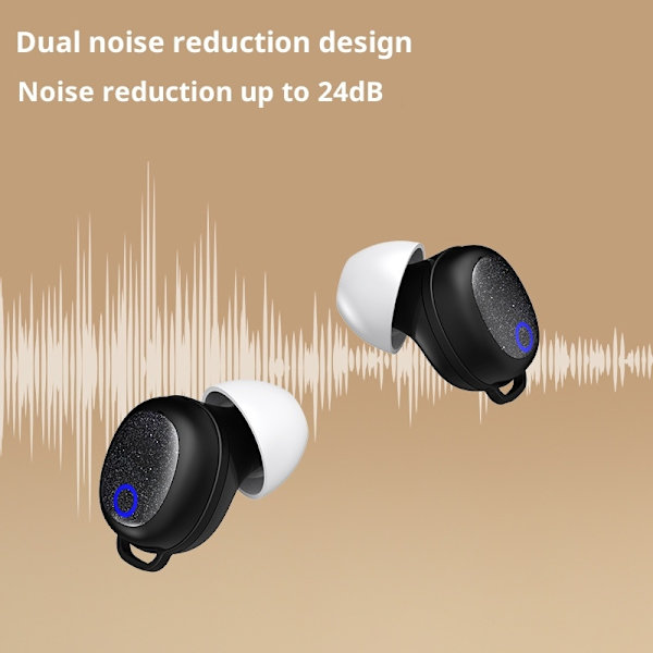 Trådløse hovedtelefoner Bluetooth IPX7 støjreducerende in-ear til søvn - Græs Green