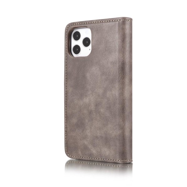 DG.MING iPhone 12/12 Pro tyylikäs lompakkokotelo - harmaa Grey