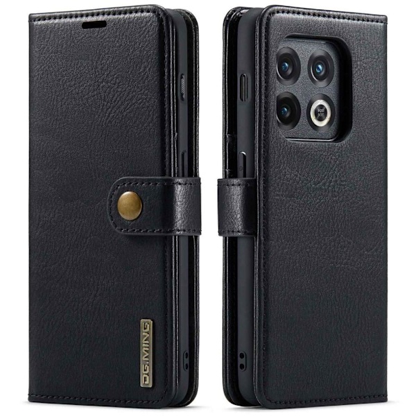 OnePlus 10 Pro 5G DG.MING Aftageligt 2-i-1 tegnebogsovertræk skal Black