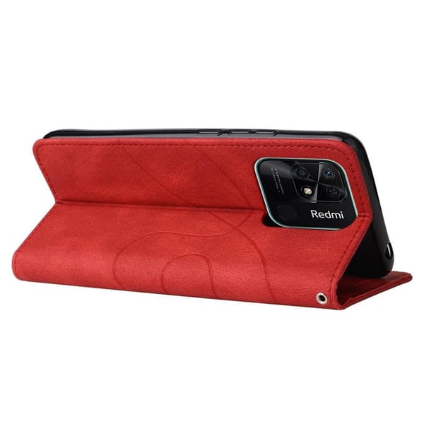 Til Xiaomi Redmi 10C KT - serie - 1 dobbeltfarve Red