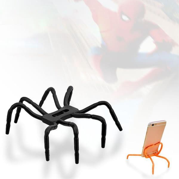 Holder til Smartphone Fleksibel Spindelholder - Sort Black