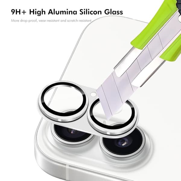 iPhone 17 Kameralinssin Suojus Silver