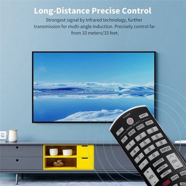 Fjernkontrollerstatning for CT-90395 For Toshiba TV Black