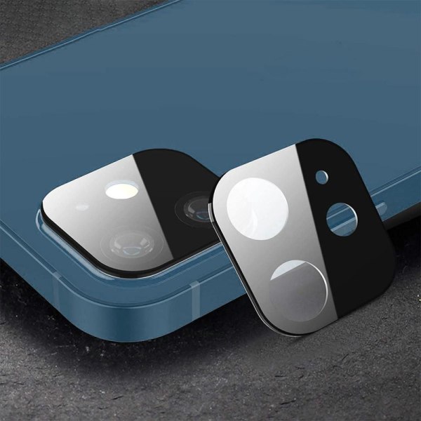 iPhone 12 Mini HAT PRINCE Täysi peittävä karkaistu lasikamera Le Transparent