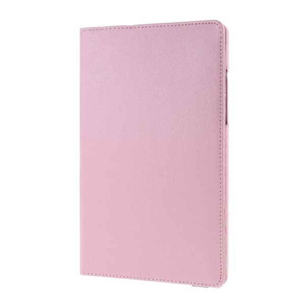 Litchi Taske Roterende Stativ Samsung Galaxy Tab A7 10.4 (2020) Pink