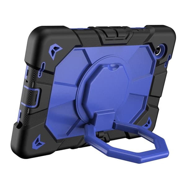 Til Samsung Galaxy Tab A11 Etui PC+Silikone Tablet Cover Black + Blue Multicolor
