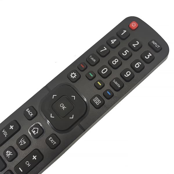 TV-fjernkontroll erstatning for Hisense EN2B27 Black