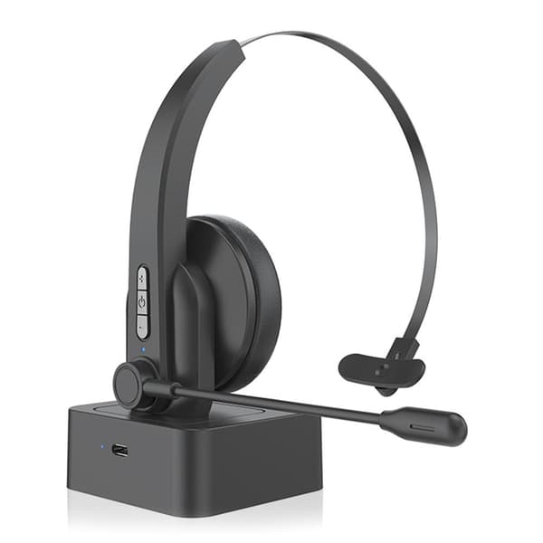 OY631 Bluetooth 5.3 Headset Kundeservice Hovedtelefon med mikrofonheadset. Black