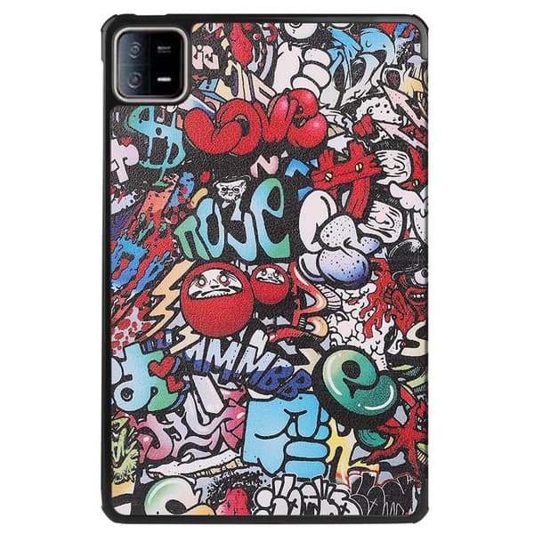 Xiaomi Pad 6 - jalustan Slim Fit - kansi - Graffiti Multicolor