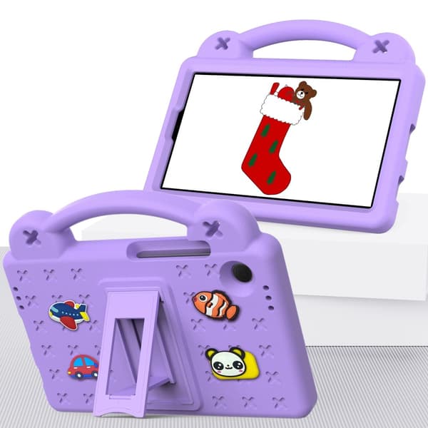 Til Samsung Galaxy Tab A9 EVA Foam Stativdeksel - Lilla Purple