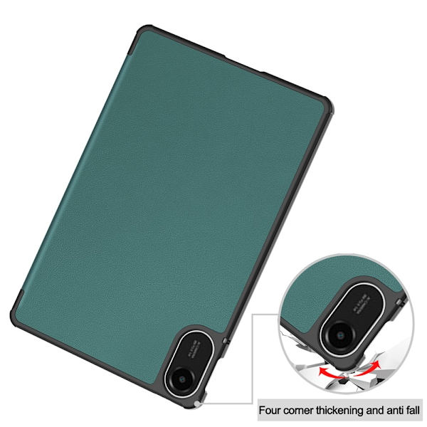 För Xiaomi Redmi Pad 2 Fodral Stöttåligt Ställbart Tabletfodral Grön