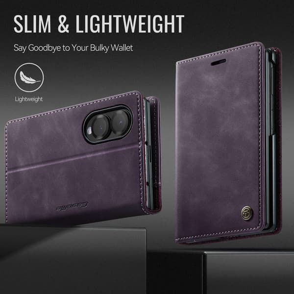 CASEME Telefonplånboksfodral till Samsung Galaxy Z Fold8 Lila