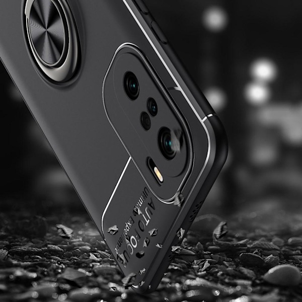 Finger Ring Kickstand TPU Case for Xiaomi Mi 11i Black