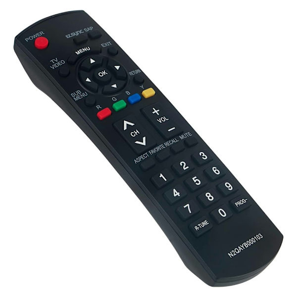 Fjernkontrollerstatning for N2QAYB000103 For Panasonic TV Black
