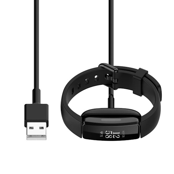 Opladningskabelopladerdock til Fitbit Inspire 2 Smart Watch Black