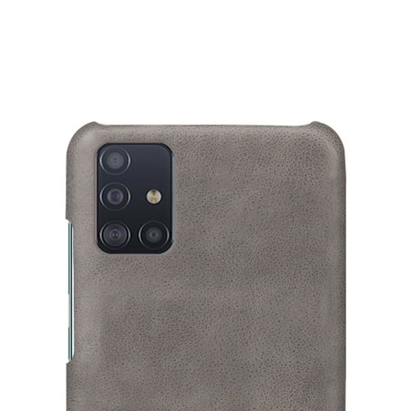 Crazy Horse Coated Case for Samsung Galaxy A71 - Gray Grey