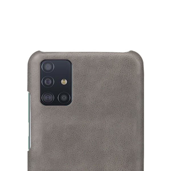 Crazy Horse Coated Cover til Samsung Galaxy A71 - Grå Grey