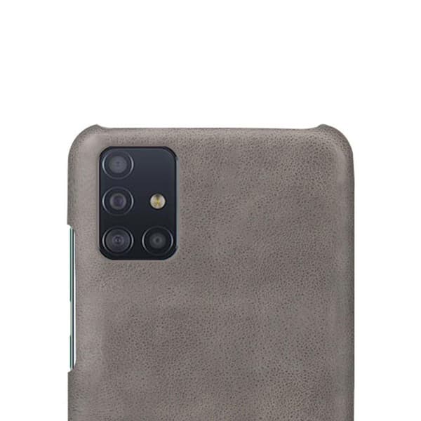 Samsung Galaxy A71 Lærtøycover - Grå Grey