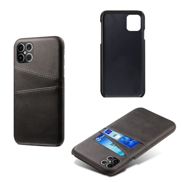 KSQ- case korttipaikalla iPhone 12 Pro Maxille Black