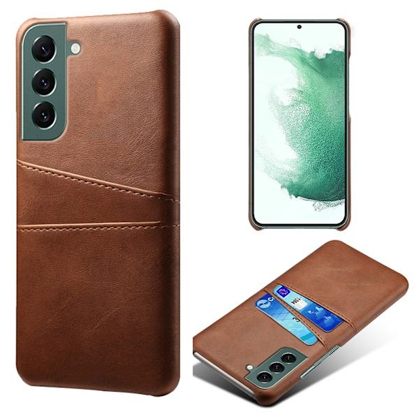 Samsung Galaxy S24+ KSQ PU-Lærbelagt Hardt Deksel Brown