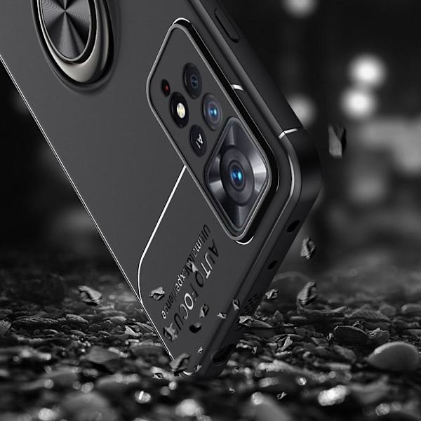 Sormirenkaan tukijalkakotelo Xiaomi Redmi Note 11 Prolle Black