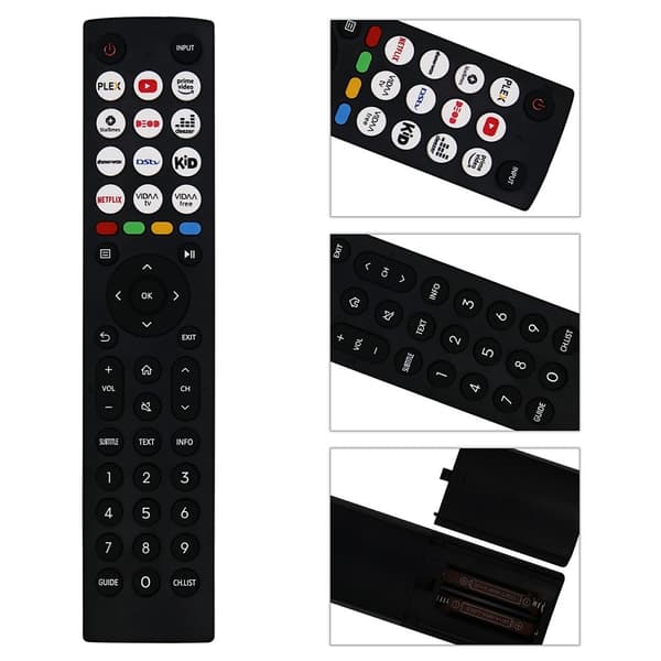 Fjernkontroll erstatning EN2J36H For Hisense TV Black