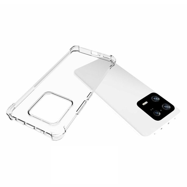 For Xiaomi 13 Pro 5G Soft TPU Phone Case Cover Enhanced Four Corners Anti-fall Transparent