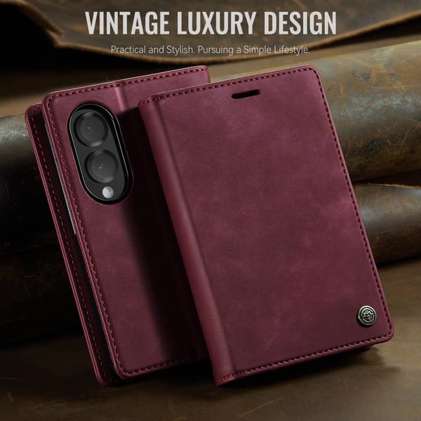 CASEME Telefonlommebokdeksel til Samsung Galaxy Z Fold8 Red