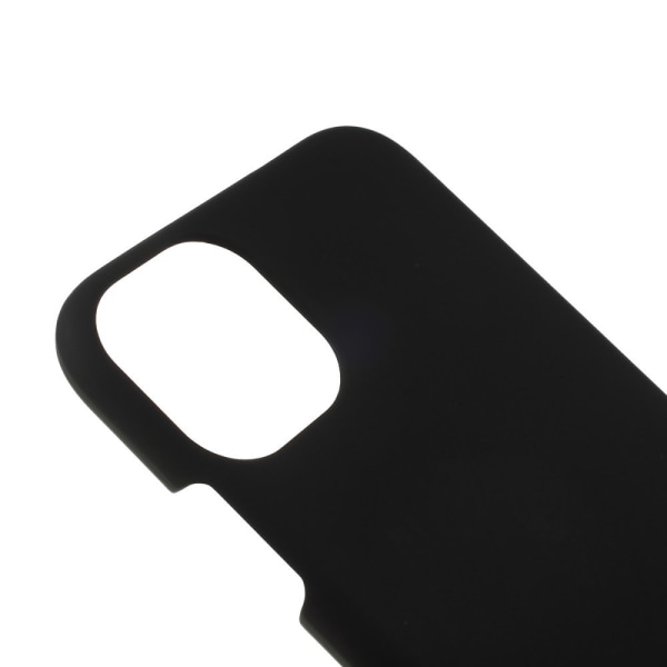 Kumipäällysteinen muovinen kovataustainen case iPhone 11 Pro - musta Black
