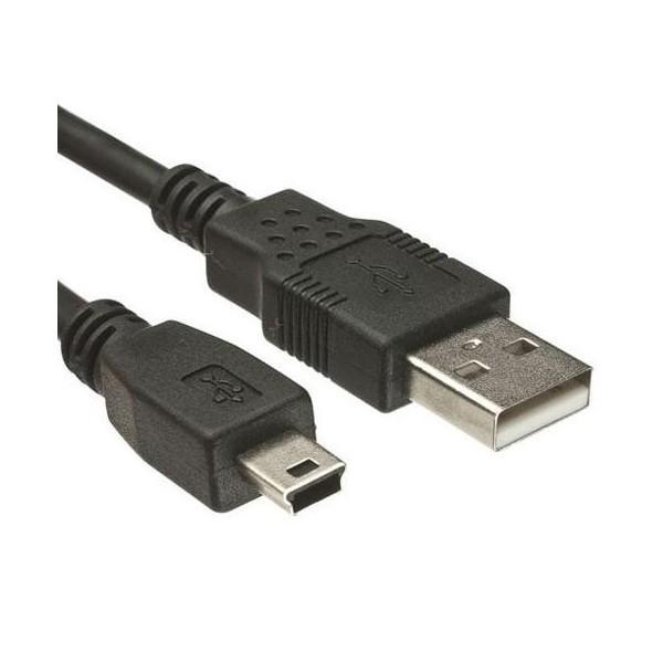 1 Meter MINI-USB kabel Svart