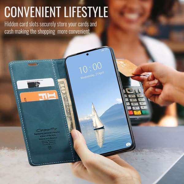 CASEME Til Xiaomi 17T Lommebokdeksel Blue