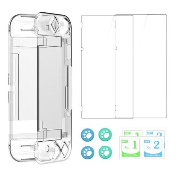 Gennemsigtigt pc-cover, der er kompatibelt med Nintendo Switch hard shell anti-ridse Transparent