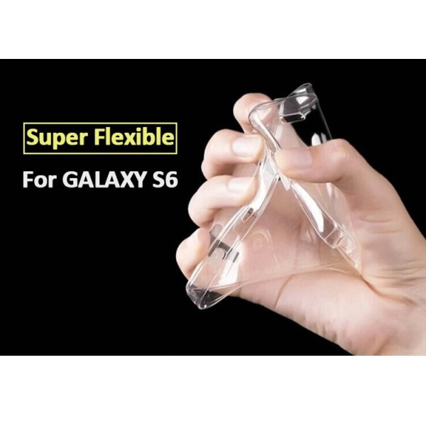 Samsung Galaxy S6 EDGE Slimmat TPU skal TRANSPARANT Transparent