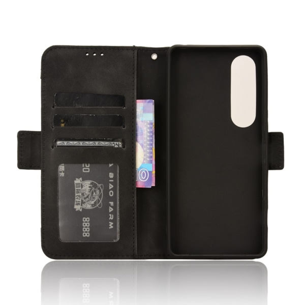 Lompakkoteline Käännettävä Puhelinkotelo Xperia 1 VI - Musta Black