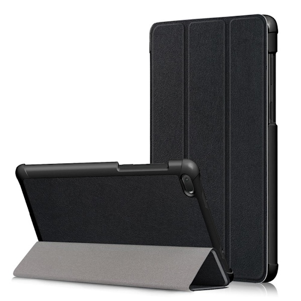 Lenovo Tab E7 TB-7104F Trifoldet stativ PU Læder Beskyttelsesetui Black