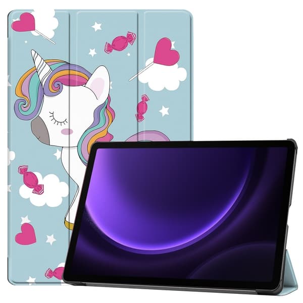 Trifoldet stativ Smart Taske til Samsung Galaxy Tab S10 Lite / S10 FE / S9 FE Multicolor