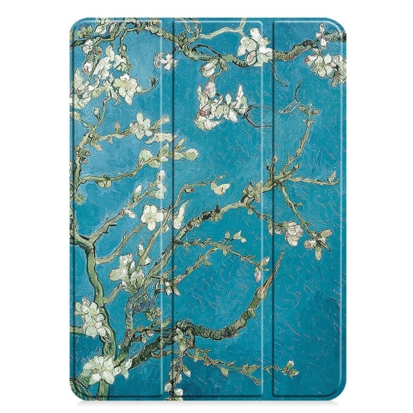 Til iPad Pro 11 (2024) Etui Tre-fold Stativ Tablet Cover - Blossom Multicolor