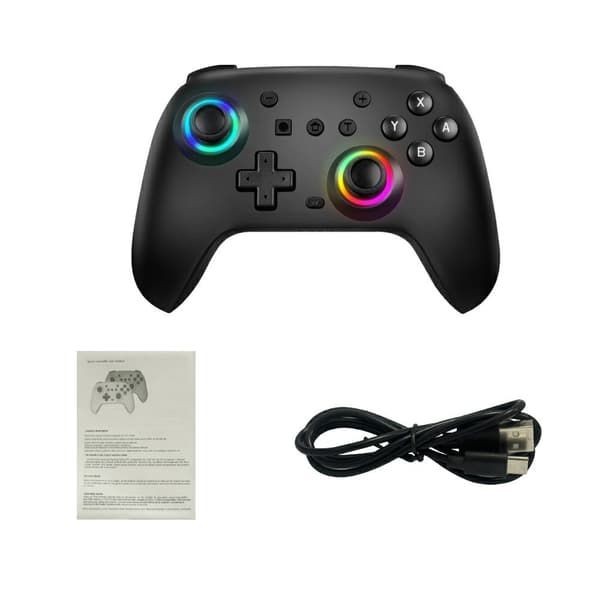 Yhteensopiva langattoman Nintendo Switch Pron Bluetooth-peliohjaimen kanssa Black