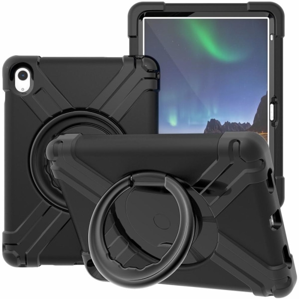 Til iPad 10.9 (2022) 360-graders rotationsstativ-tabletcover Ant Black
