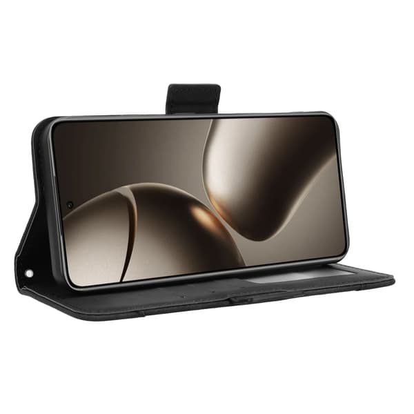 Etui til Xiaomi 15T Pro Pung med Flere Kortlommer - Sort Black
